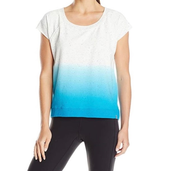 Marc New York Andrew Marc Performance S/S High-Low Dip Dyed Pullover Size Medium - Picture 1 of 12